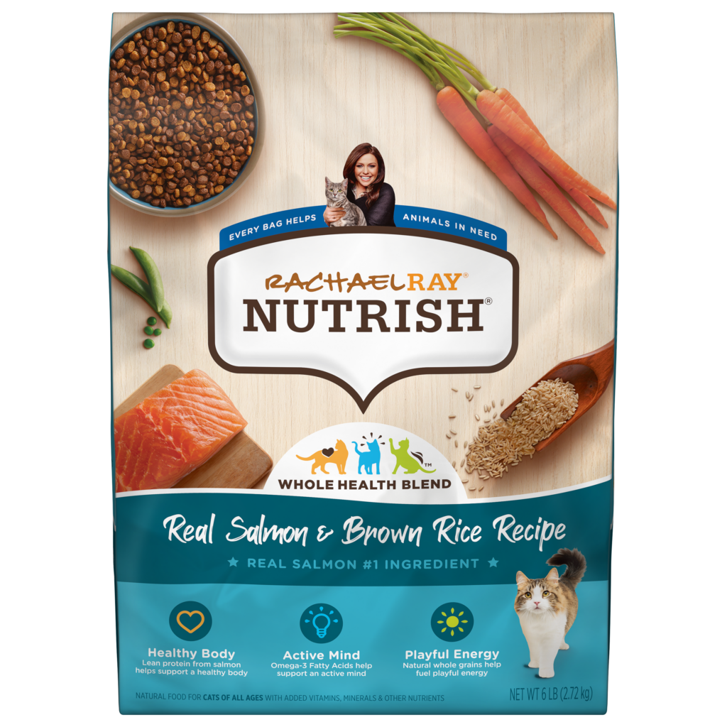 Nutrish Indoor Real Salmon Brown Rice Dry Cat Food