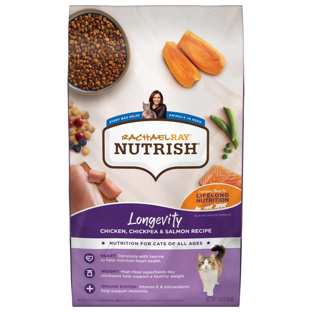 Nutrish Longevity Chicken Chickpea Salmon Dry Cat Food