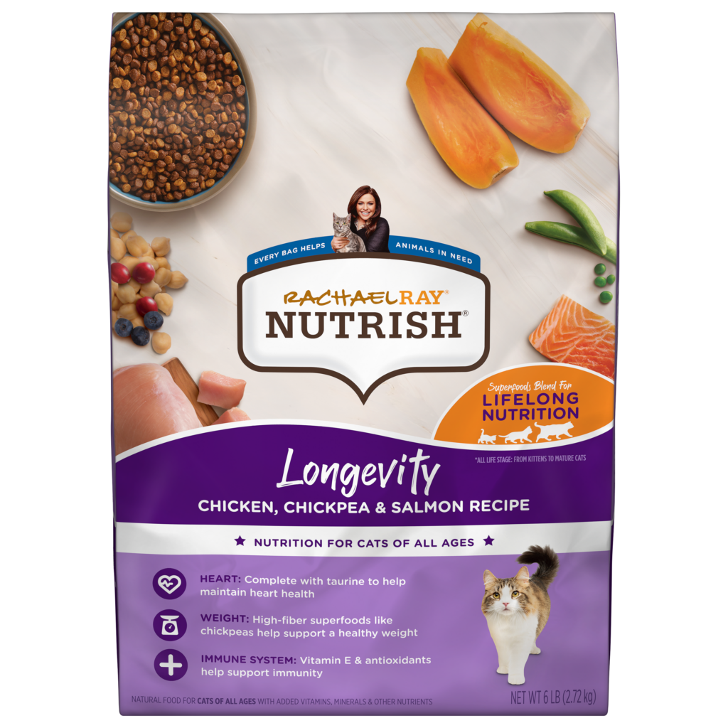 Nutrish Longevity Chicken Chickpea Salmon Dry Cat Food