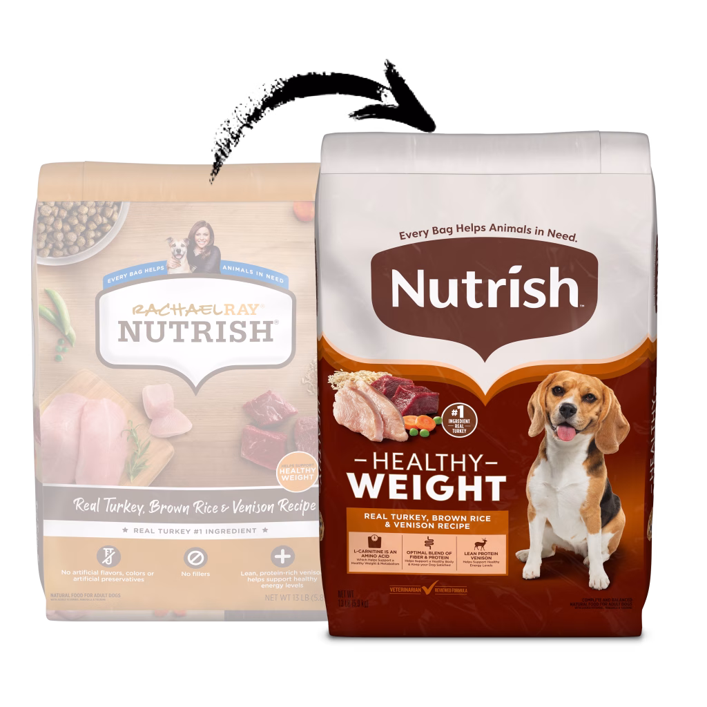 Nutrish Healthy Weight Real Turkey, Brown Rice & Venison Recipe Dry Dog Food