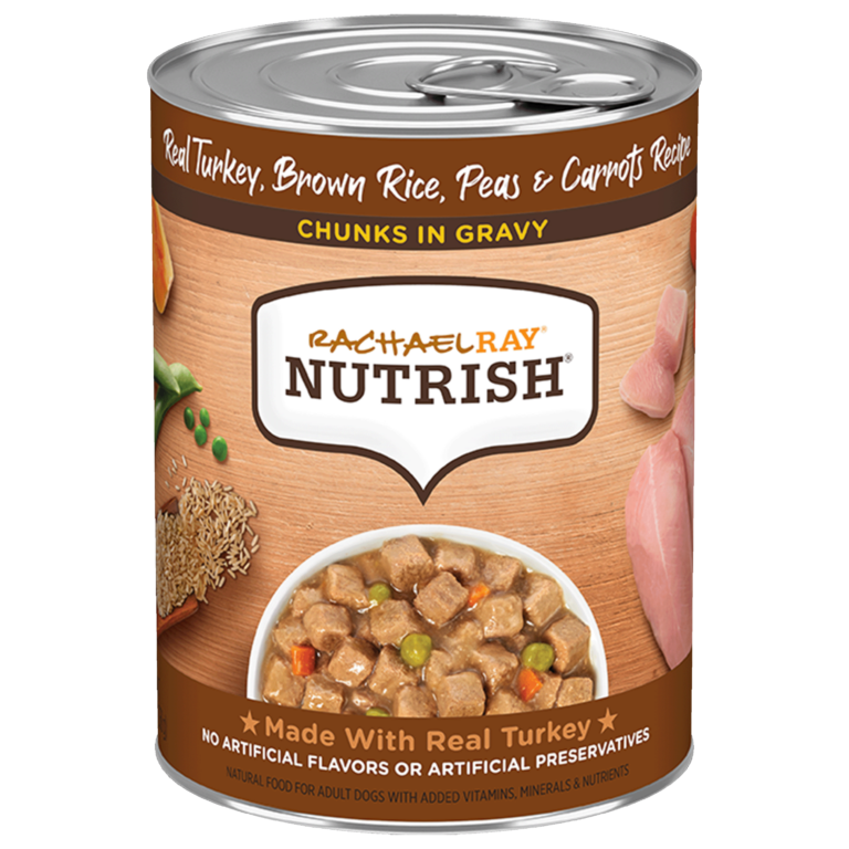 Nutrish® Chunks In Gravy Real Turkey, Brown Rice, Peas & Carrots Recipe