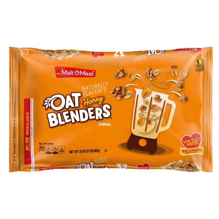 Malt-O-Meal™ Oat Blenders with Honey cereal packaging