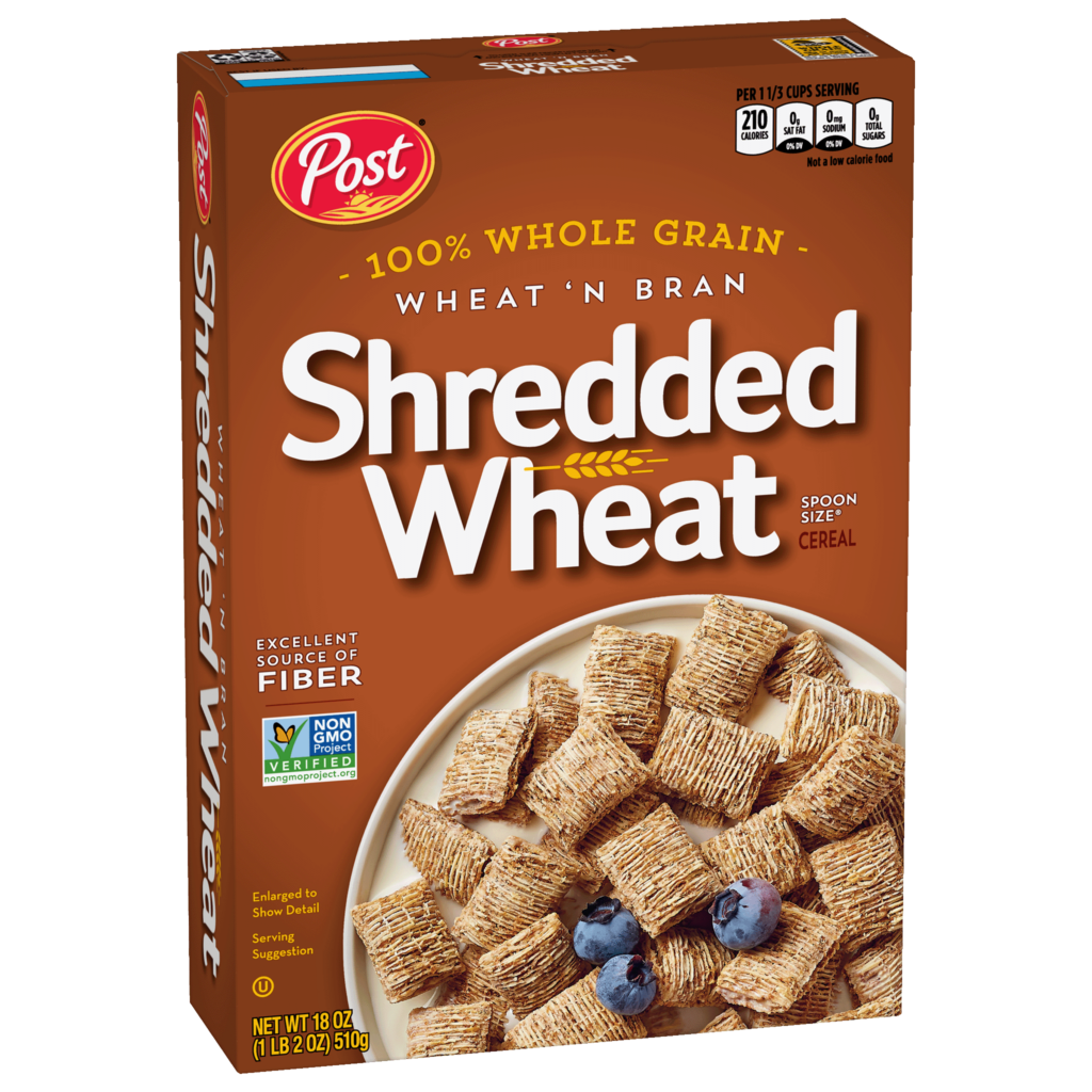 Shredded Wheat Spoon Size® Wheat'n Bran cereal box