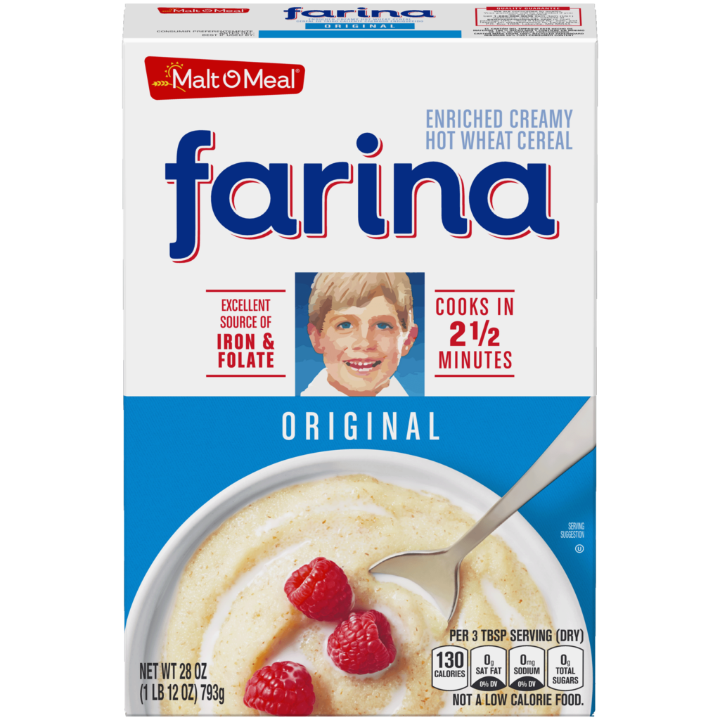 Farina Mills® cereal box