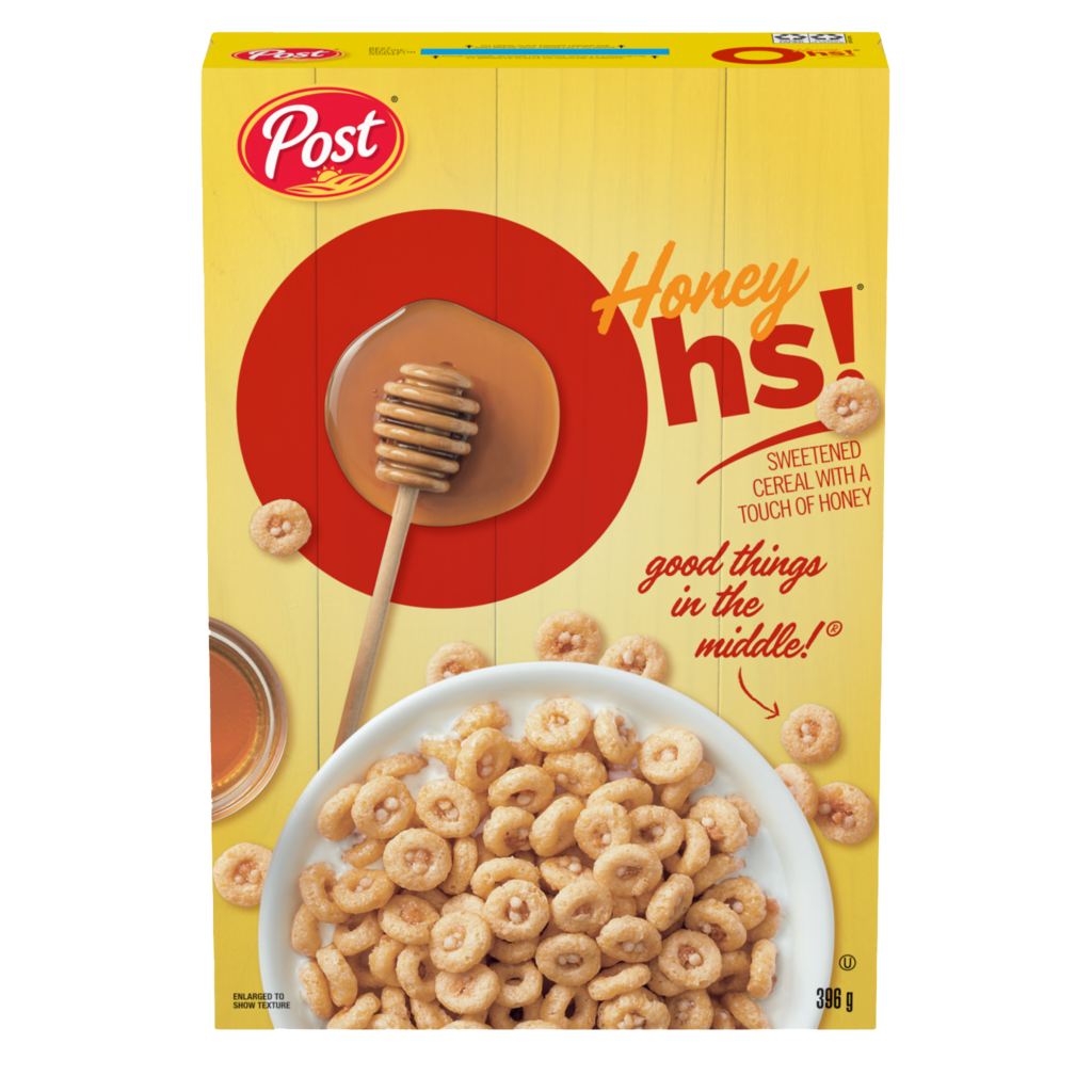Honey Ohs!® cereal packaging
