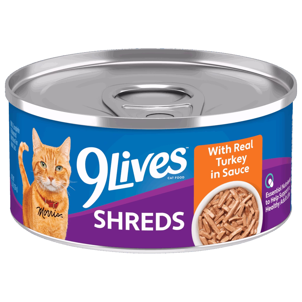 Shreds Wet Cat Food With Real Turkey in Sauce