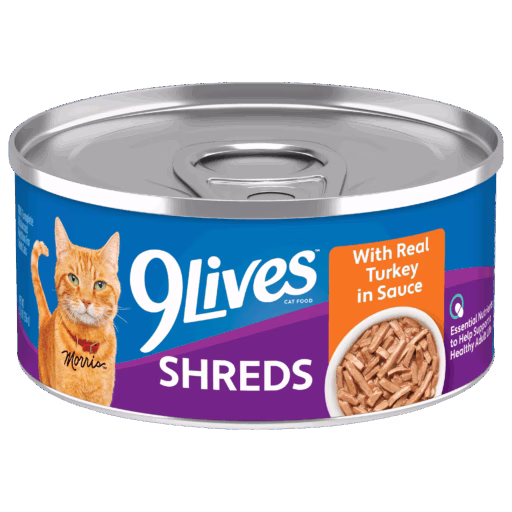 Shreds Wet Cat Food With Real Turkey in Sauce