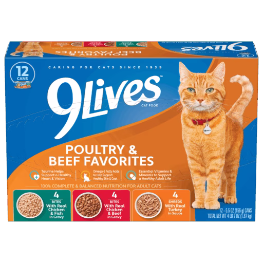 Poultry & Beef Favorites Wet Cat Food Variety 12-Pack