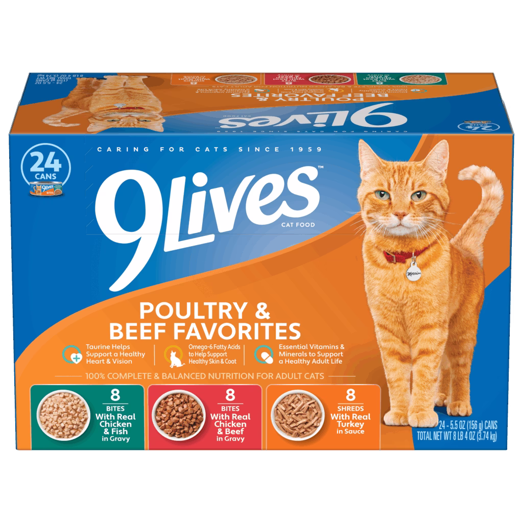Poultry & Beef Favorites Wet Cat Food Variety 24 Pack