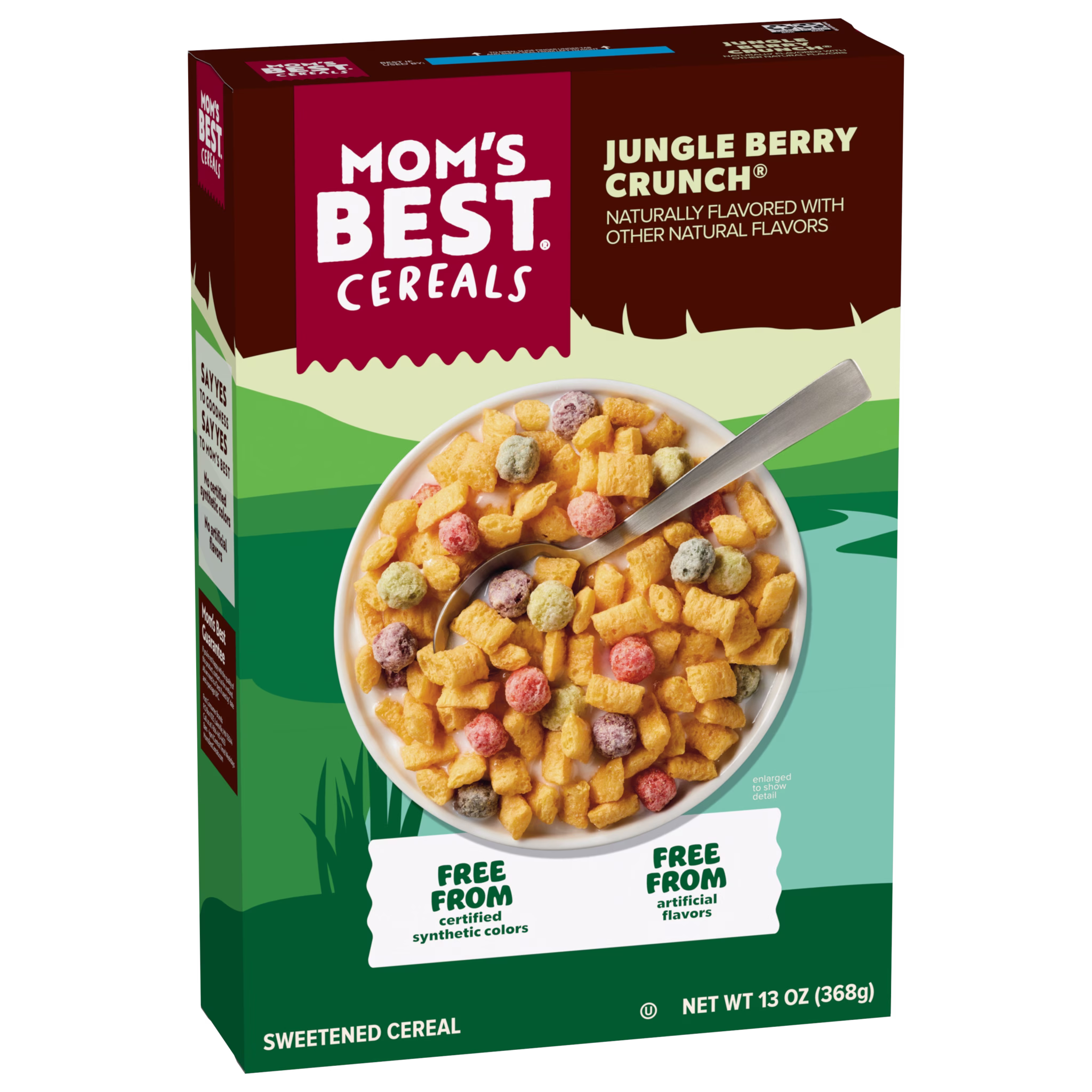 Jungle Berry Crunch cereal box