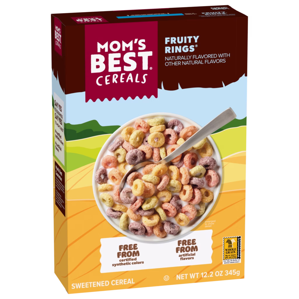 Mom's Best Fruity Rings cereal