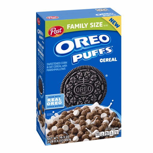 Oreo Puffs Cereal 16.5 oz box