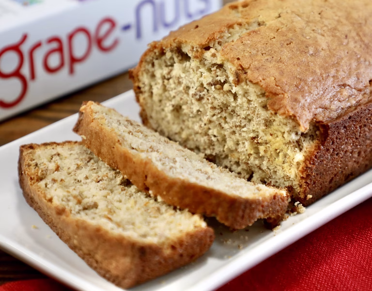 Grape-Nuts cereal banana bread