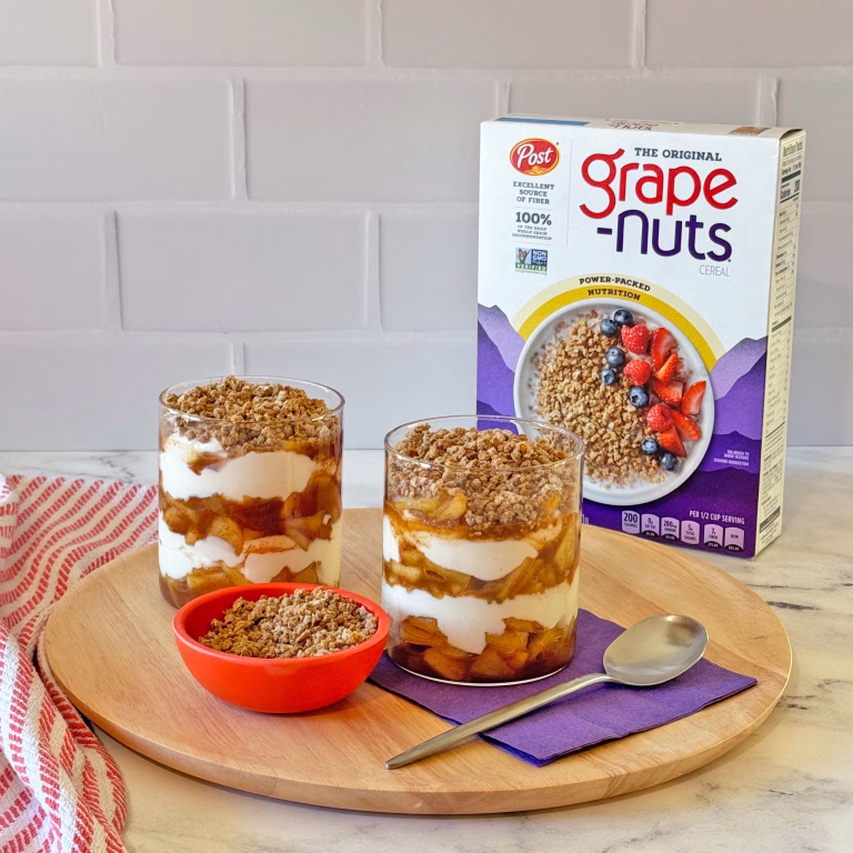 Grape-Nuts Apple Pie Breakfast Parfaits
