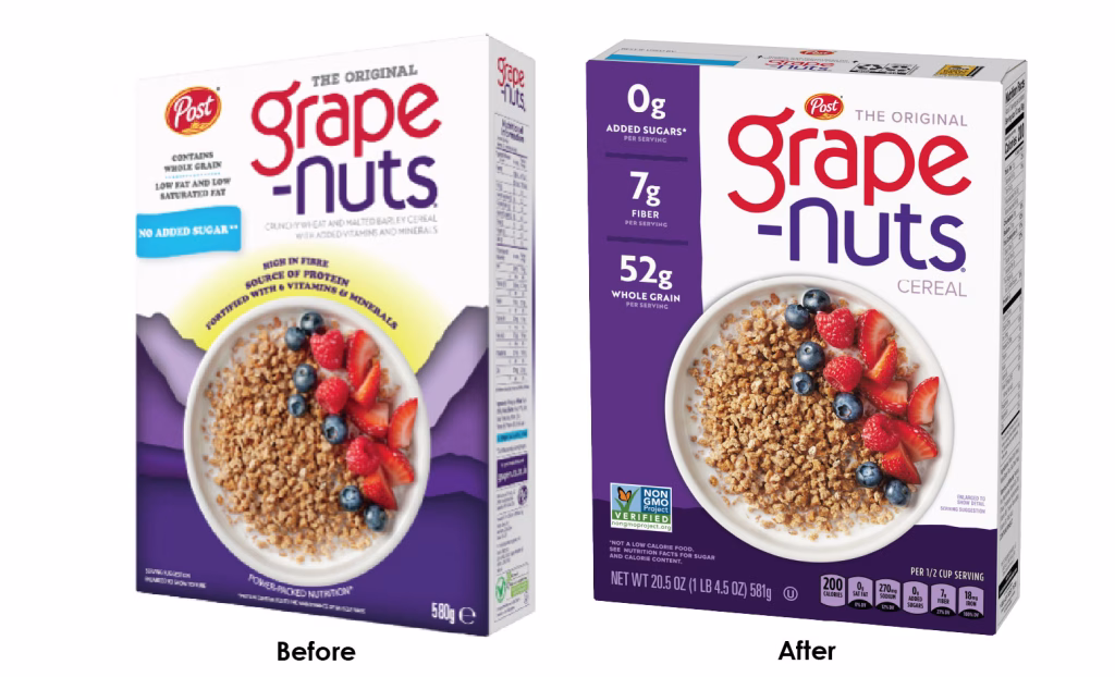 old vs new packaging