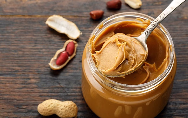 Peanut butter in a jar
