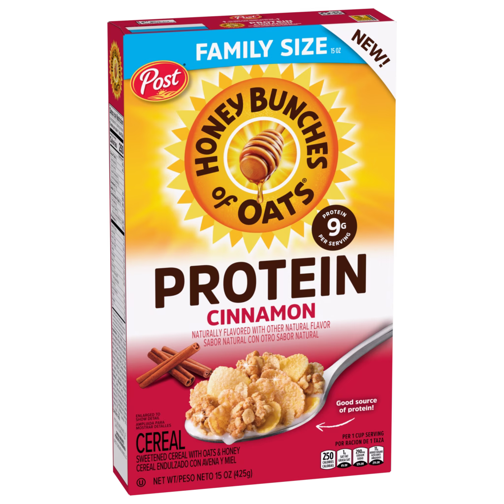 Honey Bunches of Oats Protein Cinnamon Cereal