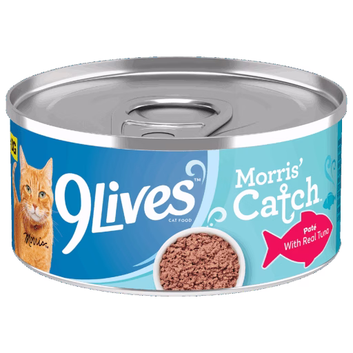 9Lives Morris’ Catch Pate with Real Tuna Wet Cat Food