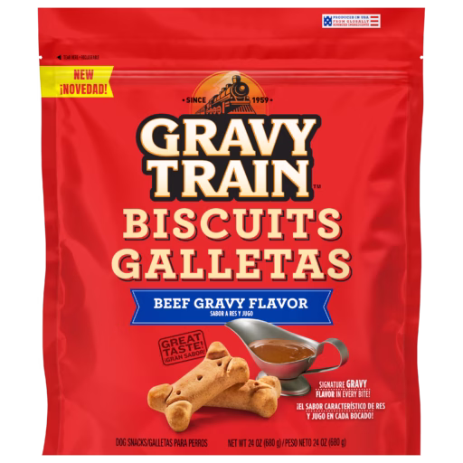Gravy Train Biscuits Beef Gravy Flavor Dog Snacks
