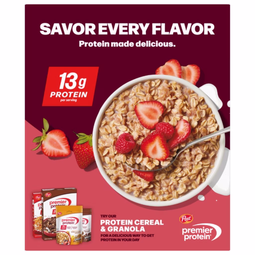 Premier Protein berries & cream oatmeal