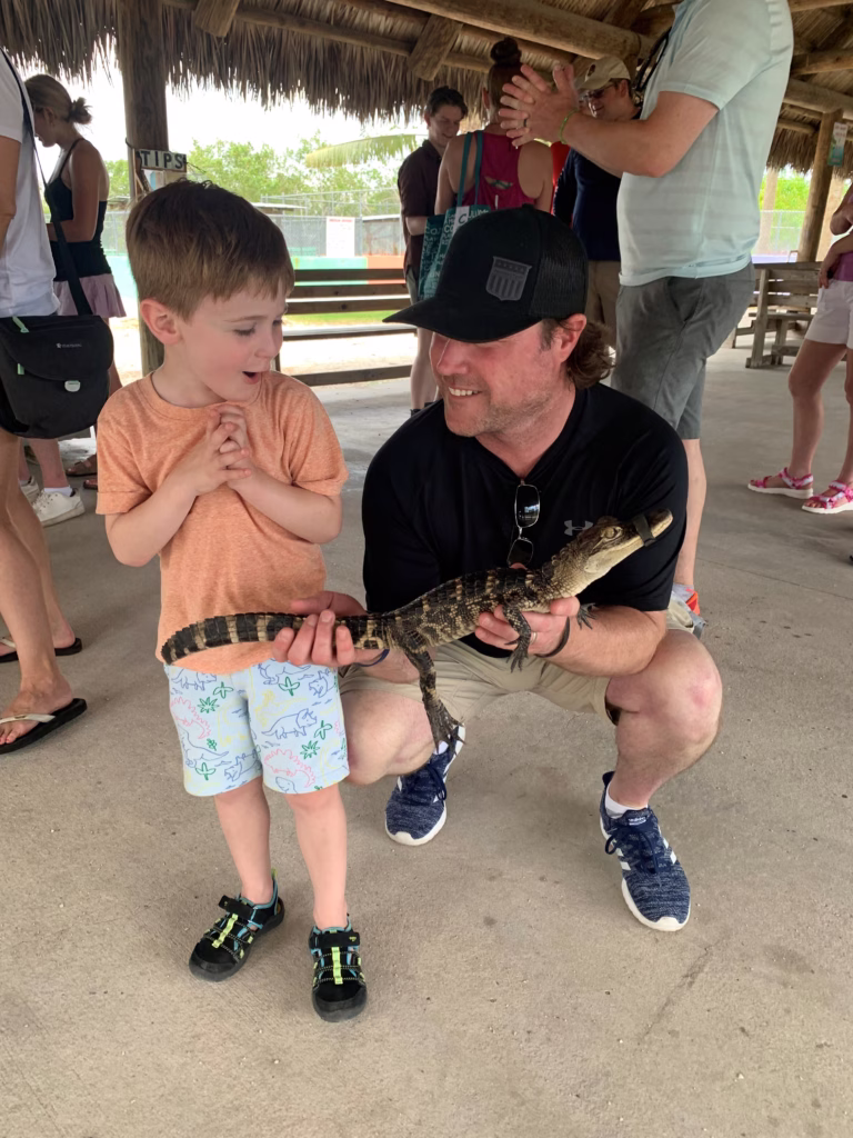 Dan Bolton and his son Liam