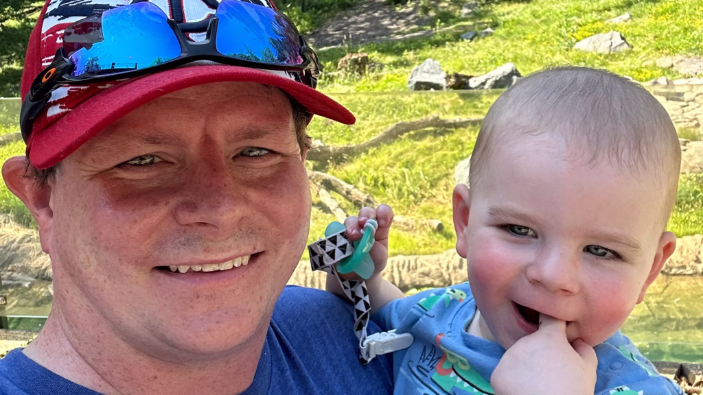 Blake Roseen and his son Ryker