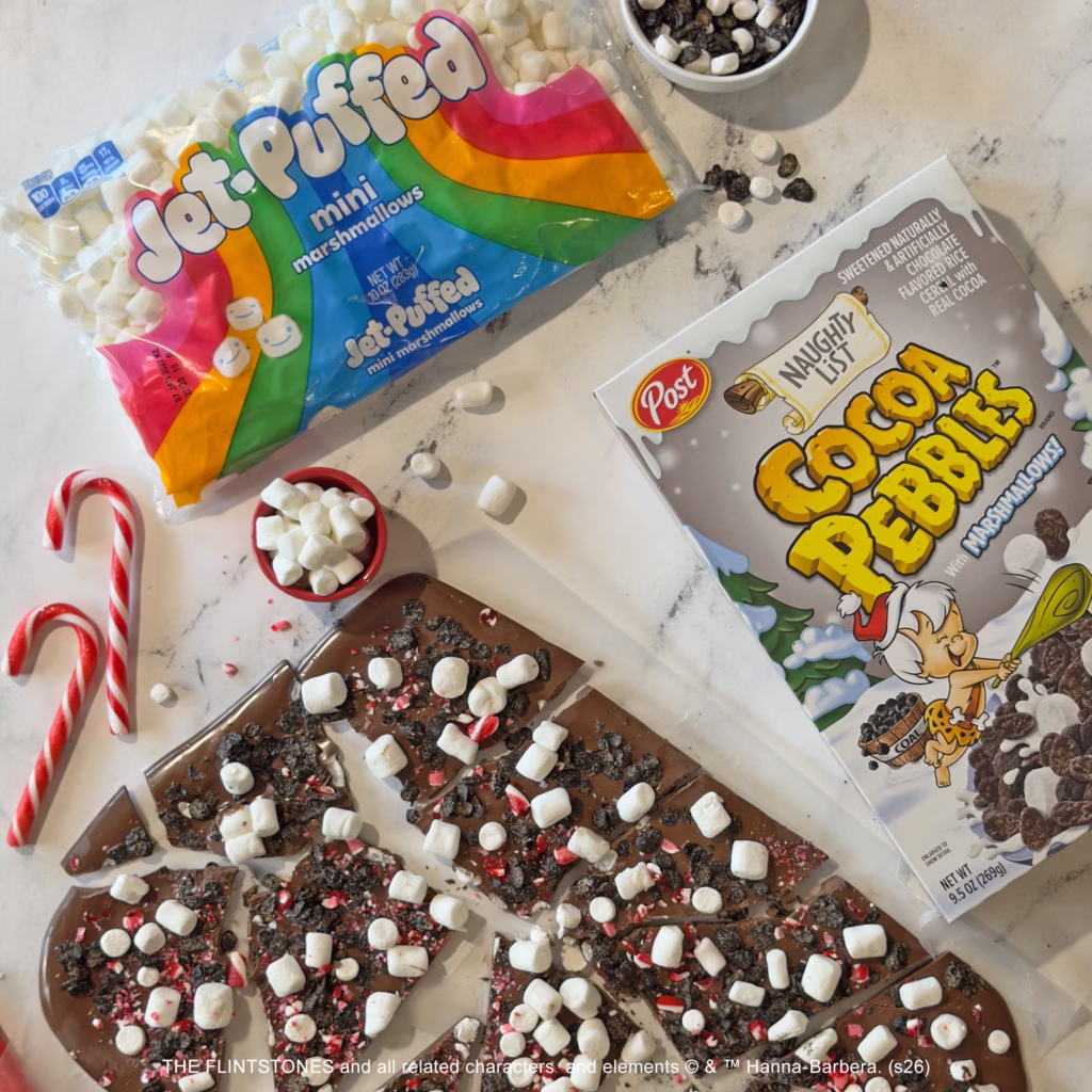 Naughty List Cocoa PEBBLES™ Hot Cocoa Bark